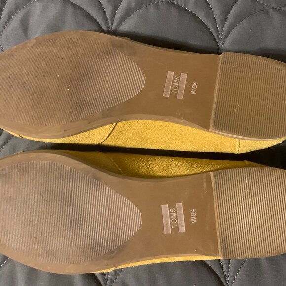 Cute TOM's Mustard Yellow Flats - Sz. 8.5 - Picture 5 of 7